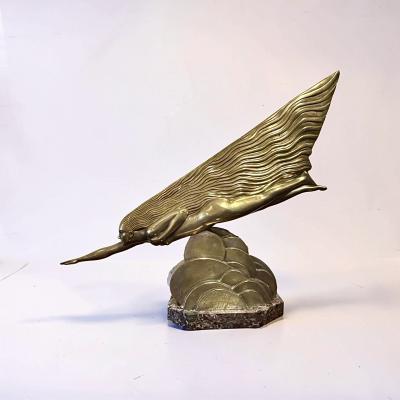 Maurice Guiraud Riviere La Comete Art Deco sculpture