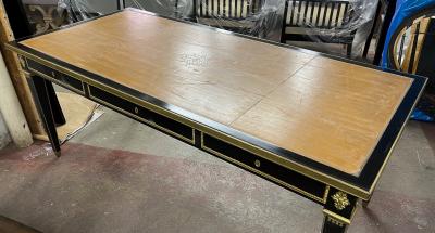 Maurice Hirsch Maurice Hirsch Neo classical 40s chicest desk with gold bronze accent