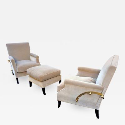 Maurice Hirsch Maurice Hirsch Superb Pair of Adjustable Chairs One Bench