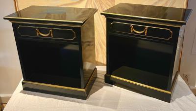 Maurice Hirsch Maurice Hirsch superb pair of black side table or coffee table