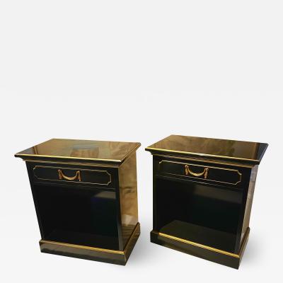 Maurice Hirsch Maurice Hirsch superb pair of black side table or coffee table