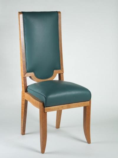 Maurice Jallot Maurice Jallot Set of Eight Dining Chairs