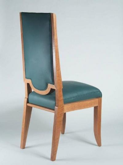 Maurice Jallot Maurice Jallot Set of Eight Dining Chairs