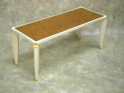 Maurice Jallot Maurice Jallot lacquer and verre eglomise coffee table