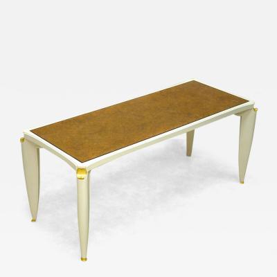 Maurice Jallot Maurice Jallot lacquer and verre eglomise coffee table
