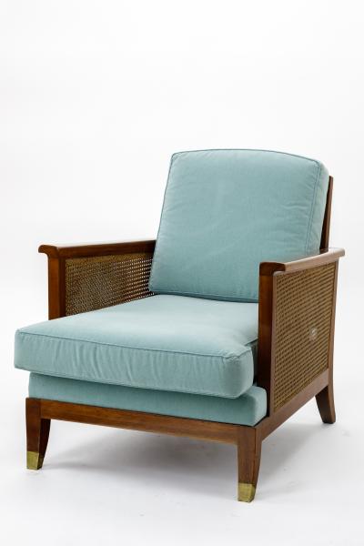Maurice Jallot Maurice Jallot refined caned arm chair