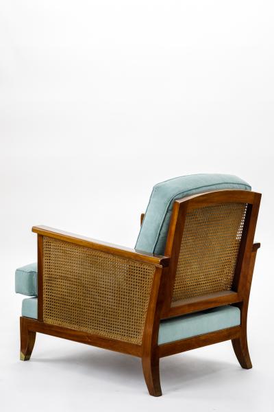 Maurice Jallot Maurice Jallot refined caned arm chair