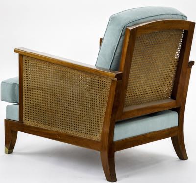 Maurice Jallot Maurice Jallot refined caned arm chair