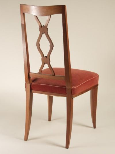 Maurice Jallot Maurice Jallot set of 8 cherry dining chairs