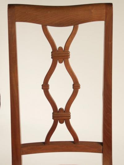 Maurice Jallot Maurice Jallot set of 8 cherry dining chairs
