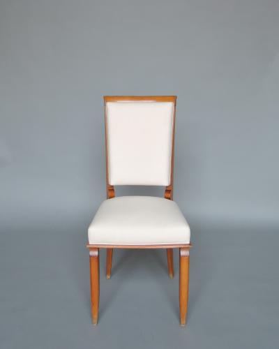 Maurice Jallot Set of 14 Fine French Art Deco Dining Chairs
