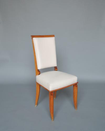 Maurice Jallot Set of 14 Fine French Art Deco Dining Chairs