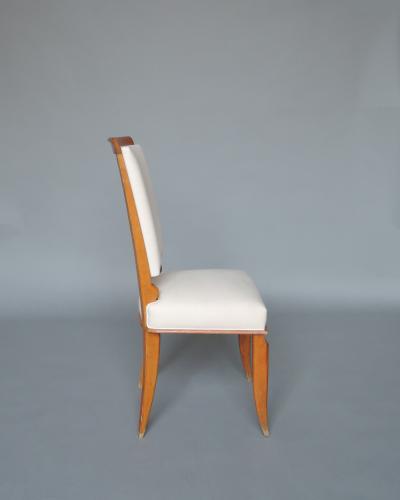 Maurice Jallot Set of 14 Fine French Art Deco Dining Chairs