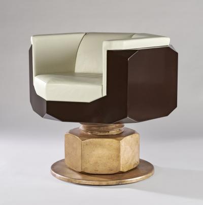 Maurice Marty Fauteuil Boulon Desk Chair