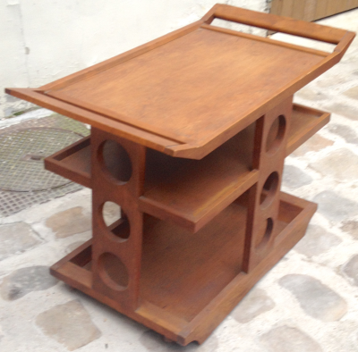 Maurice Pr Maurice Pre French Riviera Rare Oak Serving Table