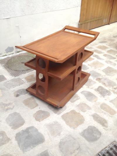 Maurice Pr Maurice Pre French Riviera Rare Oak Serving Table