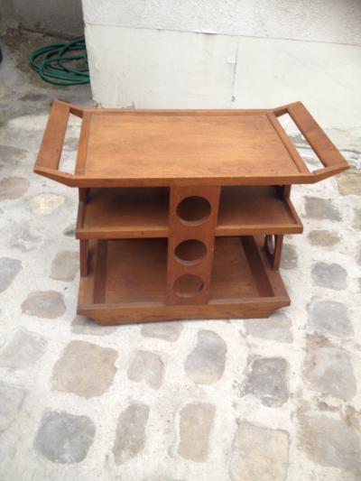 Maurice Pr Maurice Pre French Riviera Rare Oak Serving Table