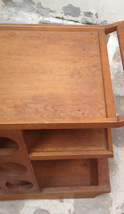 Maurice Pr Maurice Pre French Riviera Rare Oak Serving Table