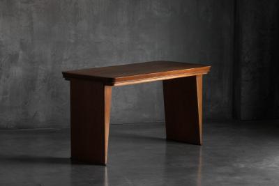 Maurice Pr Solid Oak Desk Attributed to Maurice Pr France 1930s