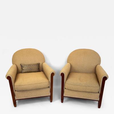 Maurice Rinck 1920s Maurice Rinck Armchairs a Pair