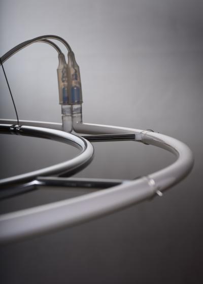 Maurice Van Bakel The Circle dimmable neon chandelier by Dutch architect Maurice van Bakel