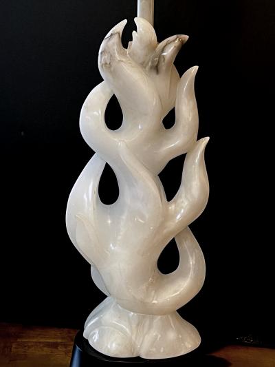 Maurizio Tempestini A Good Pair of Italian Mid Century Maurizio Tempestini Alabaster Lamps