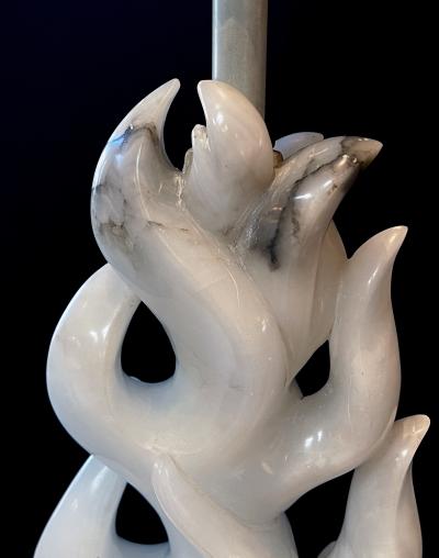 Maurizio Tempestini A Good Pair of Italian Mid Century Maurizio Tempestini Alabaster Lamps