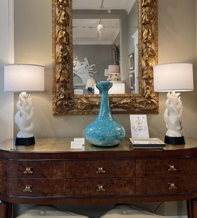Maurizio Tempestini A Good Pair of Italian Mid Century Maurizio Tempestini Alabaster Lamps