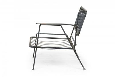 Maurizio Tempestini Maurizio Tempestini for Salterini Black Metal Ribbon 3 Piece Sectional Settee