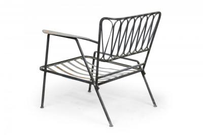 Maurizio Tempestini Maurizio Tempestini for Salterini Black Metal Ribbon 3 Piece Sectional Settee