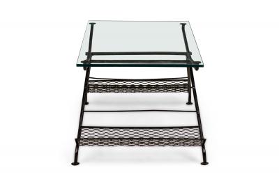 Maurizio Tempestini Maurizio Tempestini for Salterini Butterfly Form Metal Coffee Table with Magazin