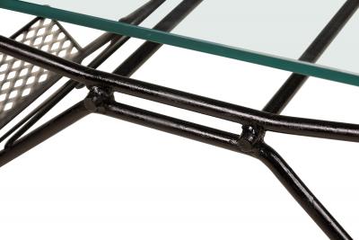 Maurizio Tempestini Maurizio Tempestini for Salterini Butterfly Form Metal Coffee Table with Magazin