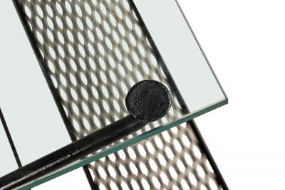 Maurizio Tempestini Maurizio Tempestini for Salterini Butterfly Form Metal Coffee Table with Magazin