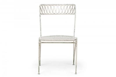 Maurizio Tempestini Maurizio Tempestini for Salterini Mid Century Ribbon Wrought Iron Painted Whit