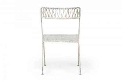Maurizio Tempestini Maurizio Tempestini for Salterini Mid Century Ribbon Wrought Iron Painted Whit