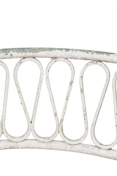 Maurizio Tempestini Maurizio Tempestini for Salterini Mid Century Ribbon Wrought Iron Painted Whit
