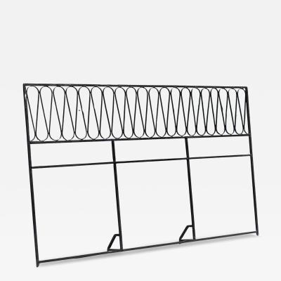 Maurizio Tempestini Maurizio Tempestini for Salterini Queen Size Wrought Iron Ribbon Headboard