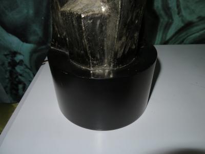 Maurizio Tempestini Pair of Tall Sculptural Bronze Brutalist Table Lamps Maurizio Tempestini Laurel
