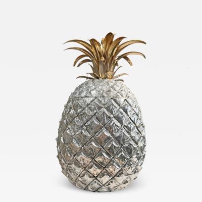 Mauro Manetti Enormous Mauro Manetti Silver And Gilt Pineapple Champagne Bucket
