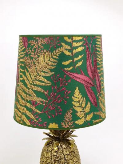 Mauro Manetti Mauro Manetti Hollywood Regency Pineapple Brass Table Lamp Italy 1970s