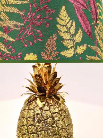 Mauro Manetti Mauro Manetti Hollywood Regency Pineapple Brass Table Lamp Italy 1970s