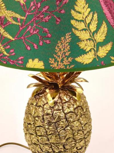 Mauro Manetti Mauro Manetti Hollywood Regency Pineapple Brass Table Lamp Italy 1970s