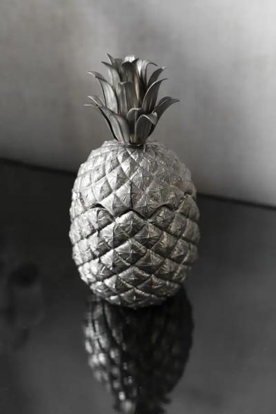 Mauro Manetti Pewter Ice Bucket Pineapple By Mauro Manetti For Fonderia D arte Firenze 1960s
