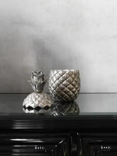 Mauro Manetti Pewter Ice Bucket Pineapple By Mauro Manetti For Fonderia D arte Firenze 1960s