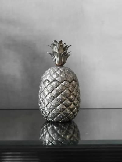 Mauro Manetti Pewter Ice Bucket Pineapple By Mauro Manetti For Fonderia D arte Firenze 1960s