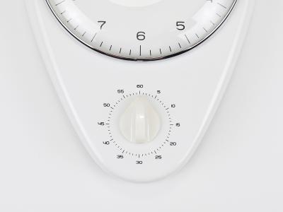 Max Bill Max Bill White Wall Clock Timer Mid Century Modern Junghans Germany 1950s