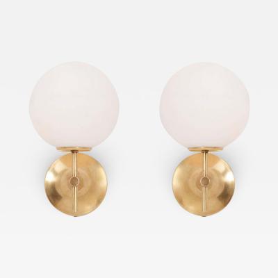 Max Bill Pair of Wall Lights or Sconces by Max Bill for Temde Leuchten