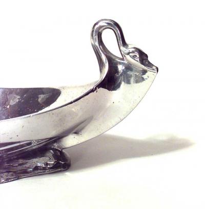 Max Blondat Max Blondat Art Nouveau Silver Plate Centerpiece with Female Figures