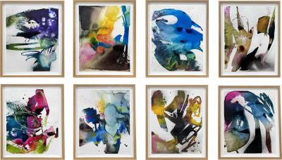 Max Frintrop Watercolor Installation
