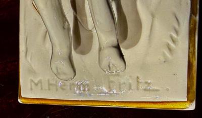 Max Fritz Gazelle Rider Art Deco Porcelain Sculpture Germany circa 1930